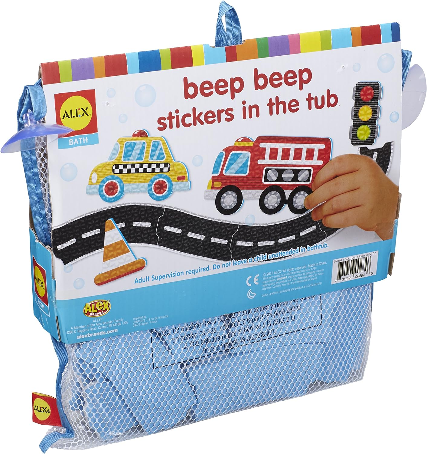 ALEX Toys Bath Beep Beep Stickers in The Tub Bath Toy