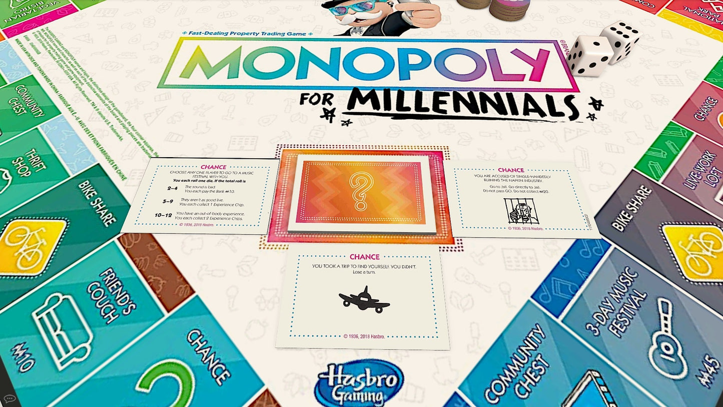 Hasbro Monopoly for Millennials Board Game Ages 8+