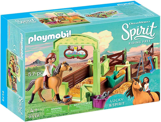 Playmobil DreamWorks Spirit Lucky & Spirit with Horse Stall Playset