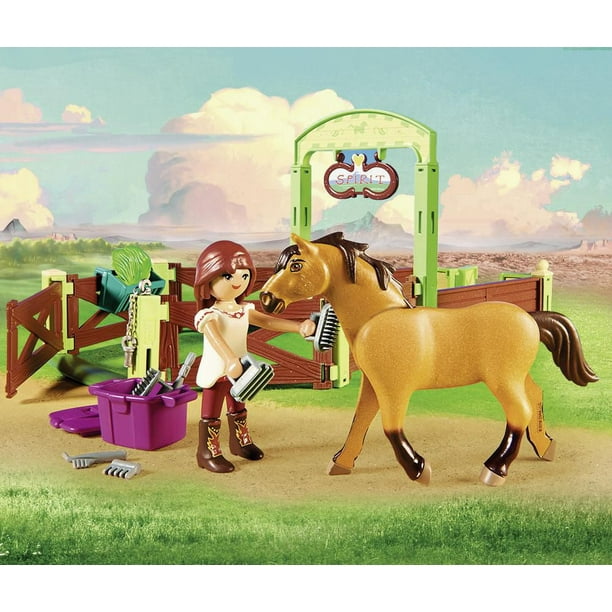 Playmobil DreamWorks Spirit Lucky & Spirit with Horse Stall Playset