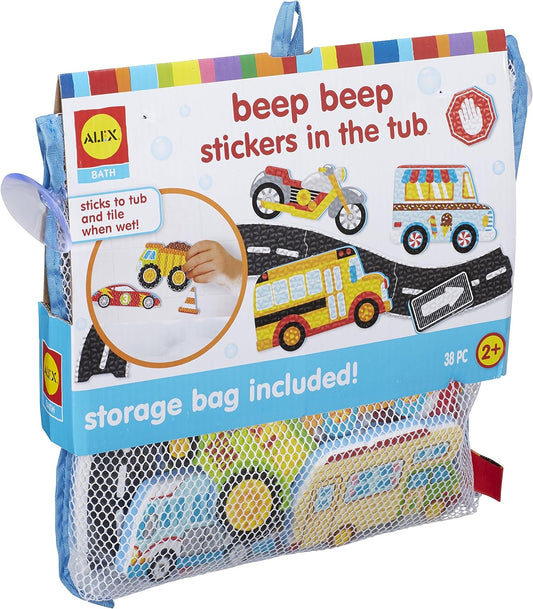 ALEX Toys Bath Beep Beep Stickers in The Tub Bath Toy