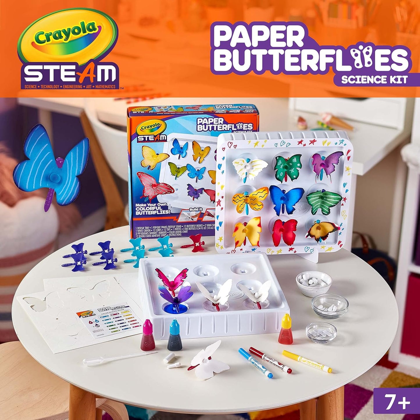 Crayola Paper Butterfly Science Kit, STEAM Toy, Gift for Kids, Ages 7+