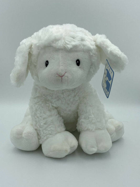 Baby Gund White Lamb Plush Stuffed Animal 10"